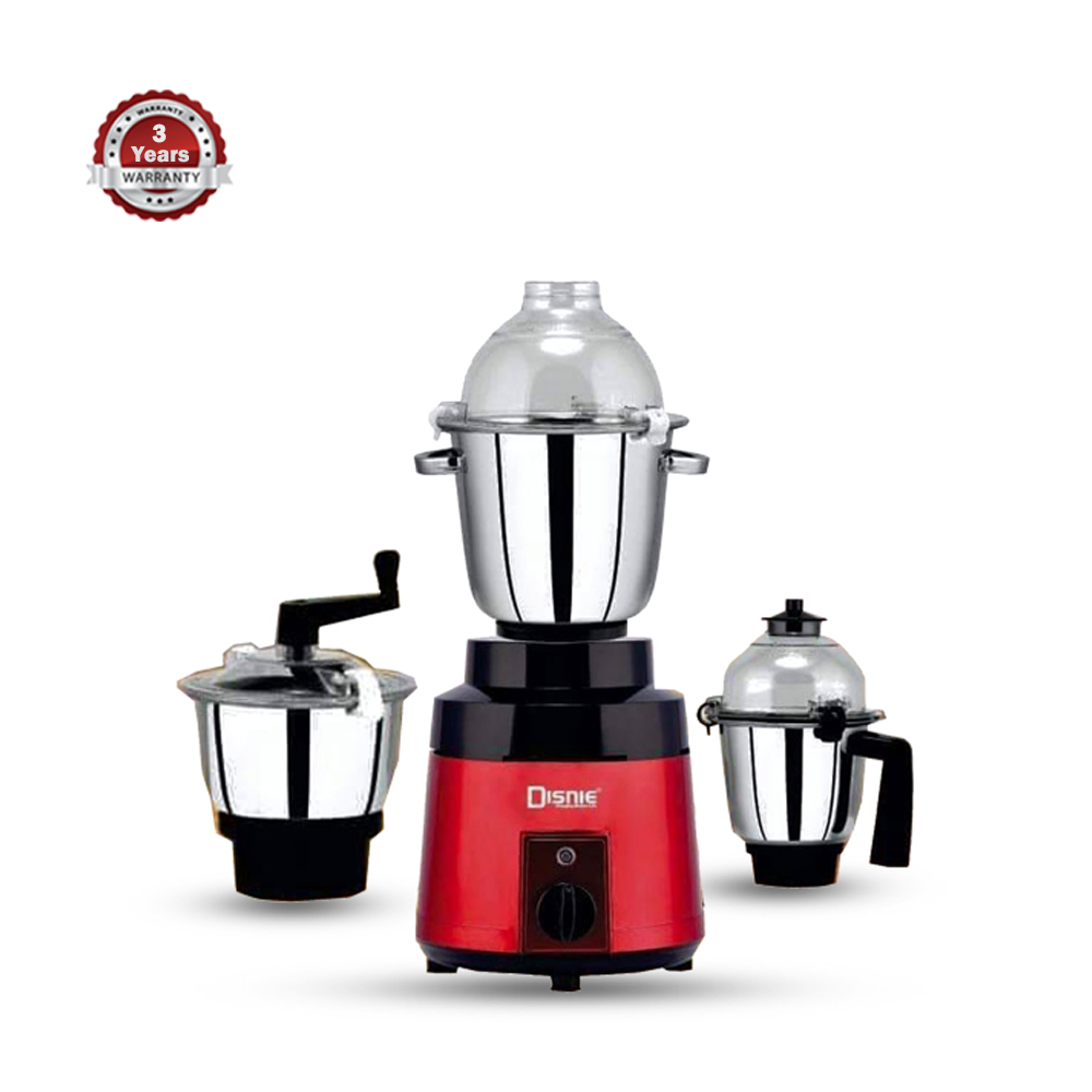 Disnie Commercial & Household 1500W Mixer Grinder - red