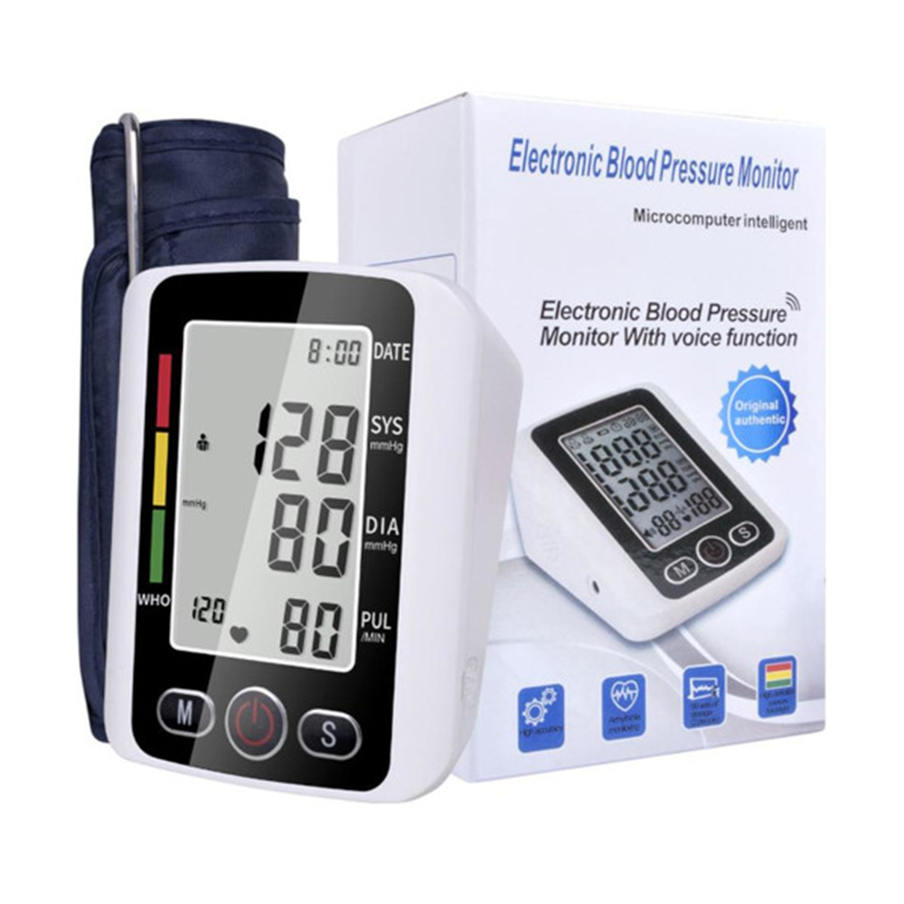 Automatic Digital Blood Pressure Monitor - White