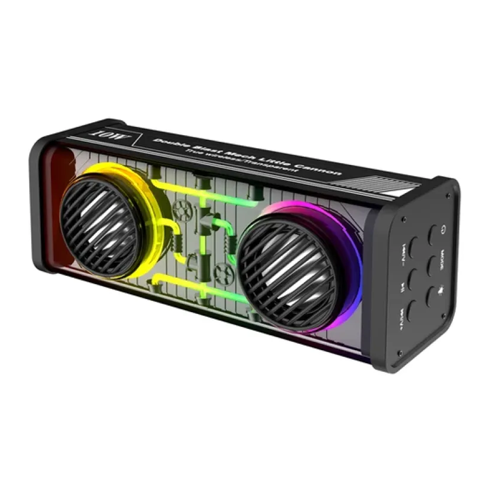 Mech K99 Double Blast Little Cannon Portable Bluetooth Speaker - Multicolor