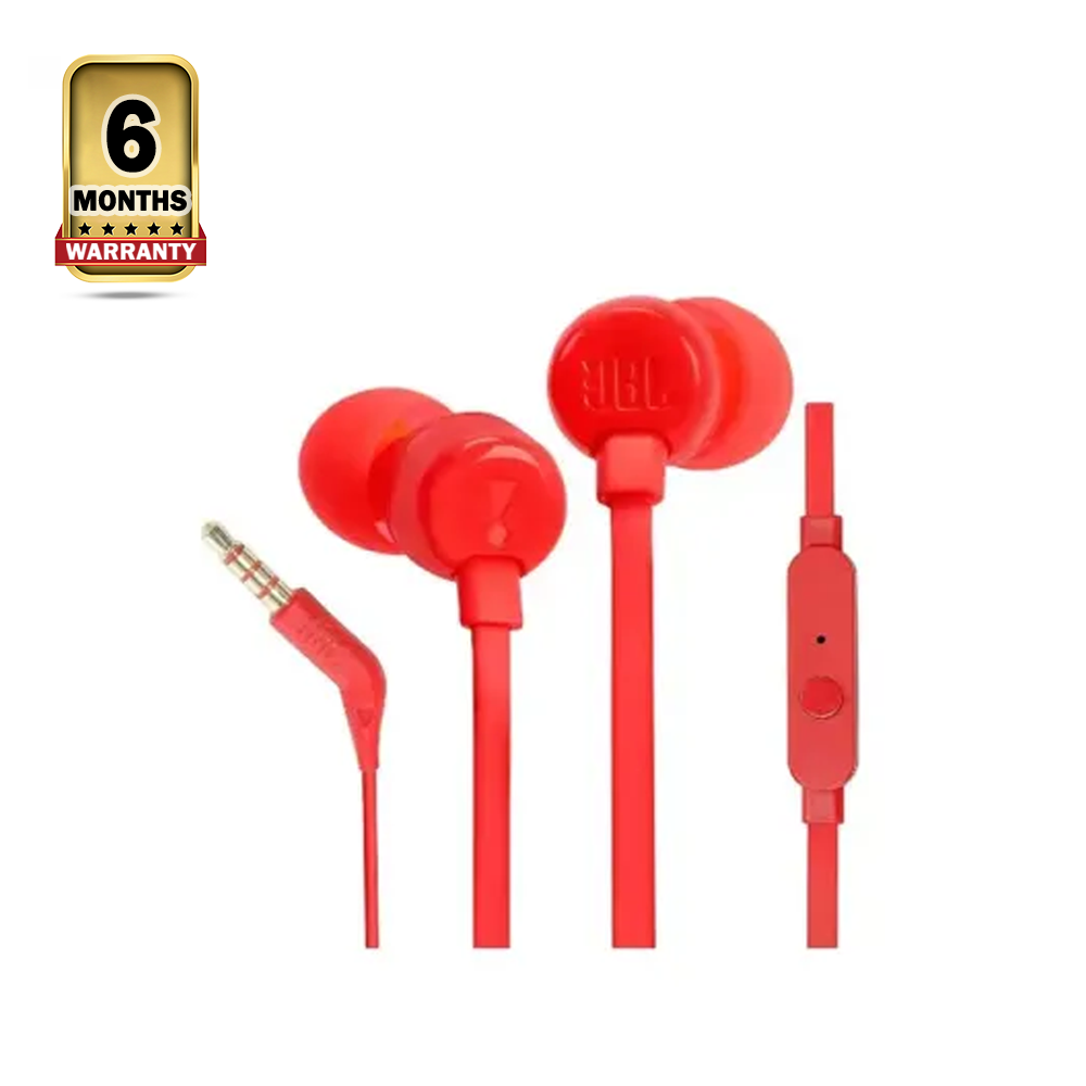 JBL T110 In-Ear Headphones - Red