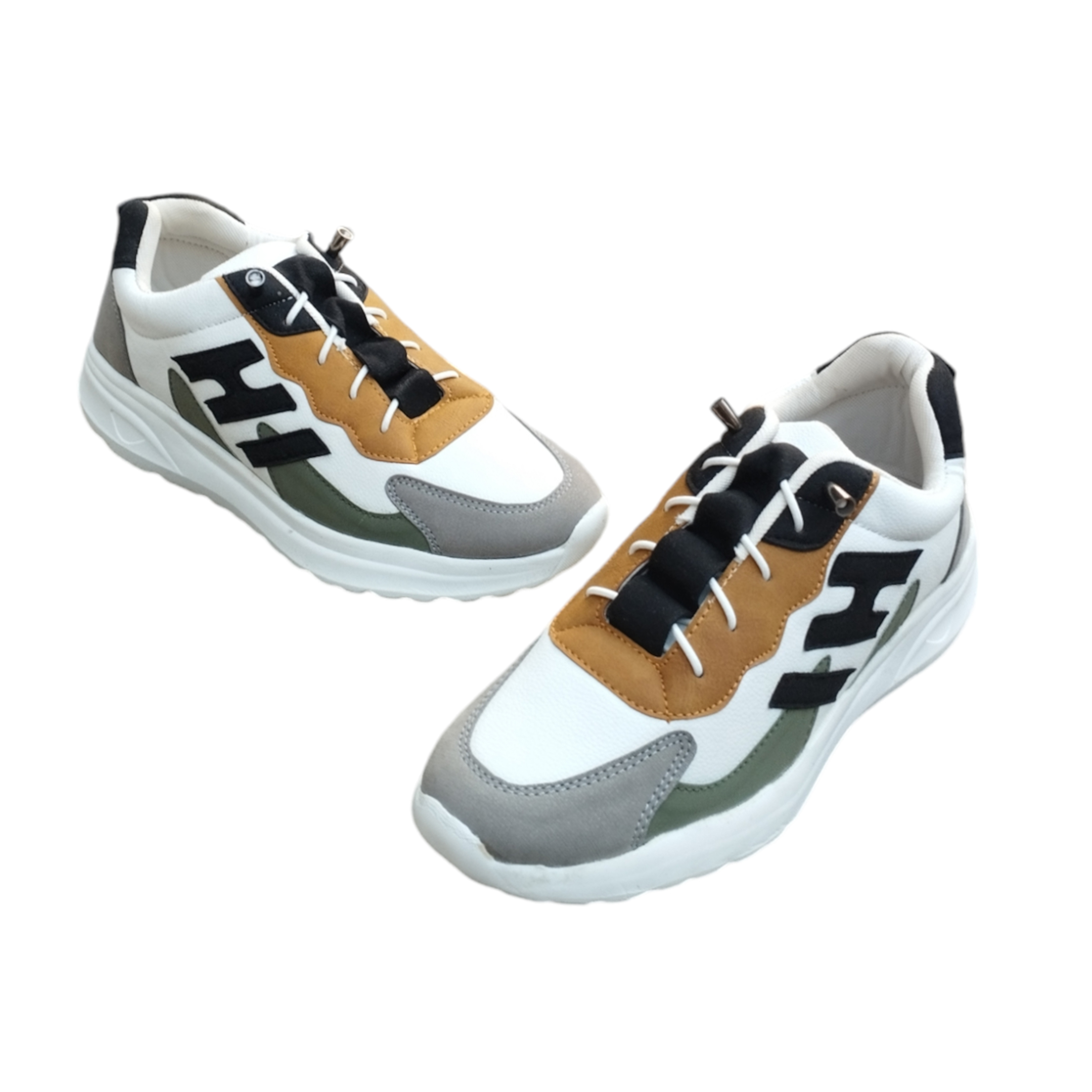 Sport Pu Leather Sneakers  For Men - White - HB