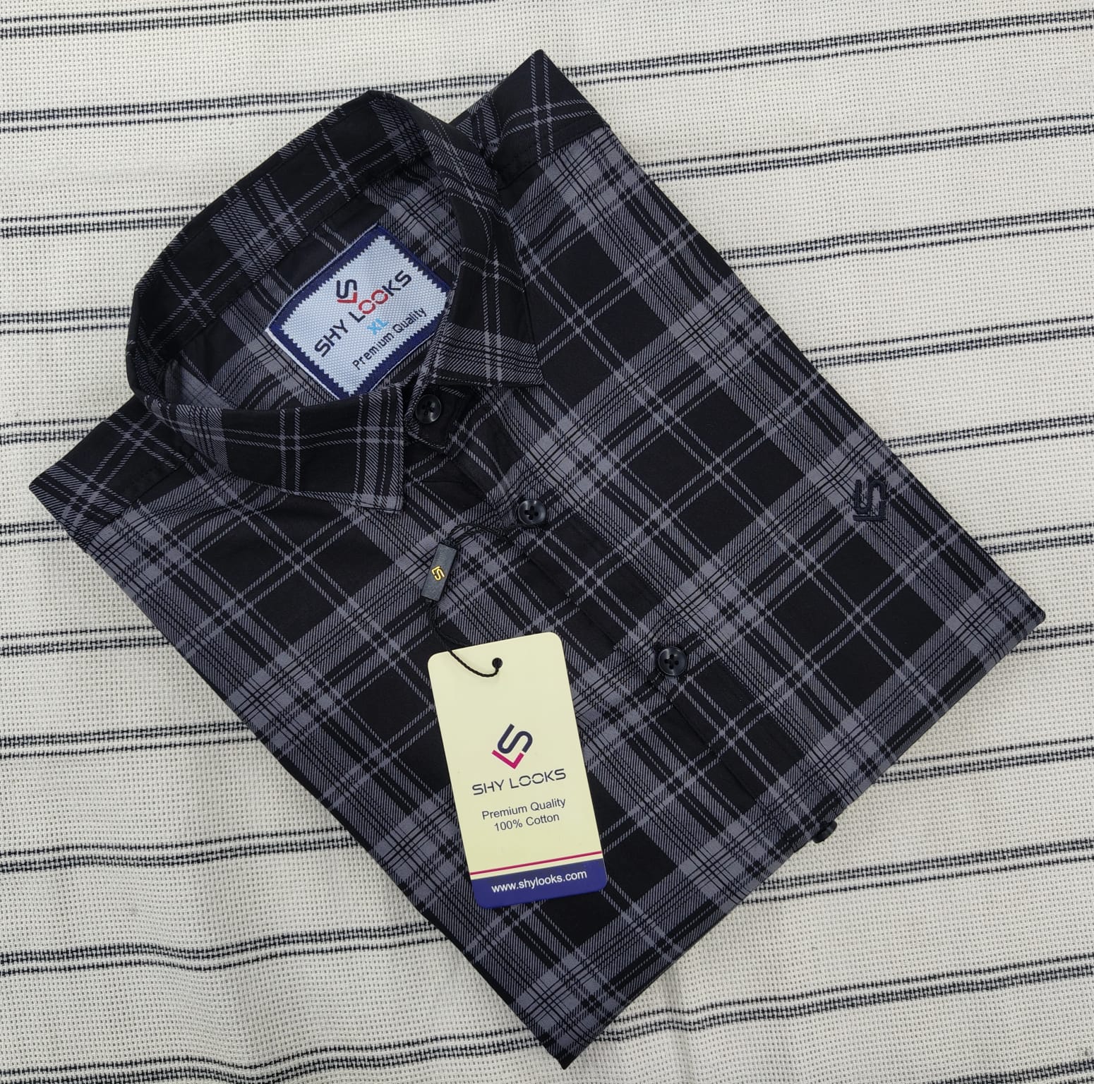 Cotton full Sleeve Check Shirt  For Men - Multicolor - OP568