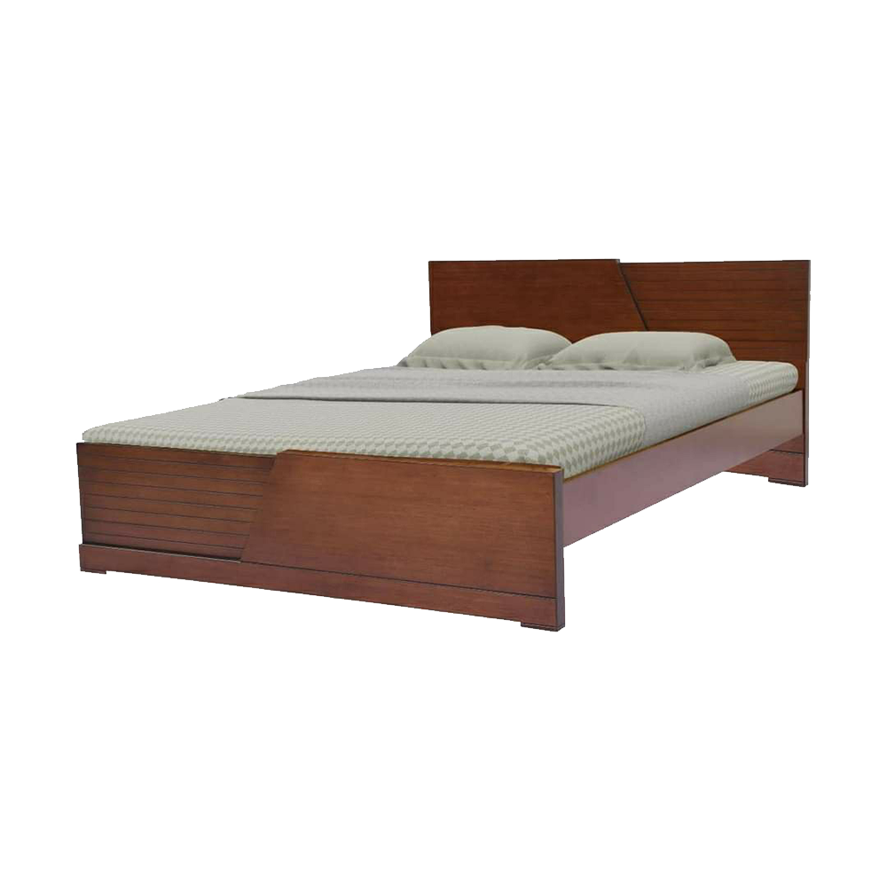 Malaysian Processed Wood Semi Double Size Bed - 4'*7' Feet