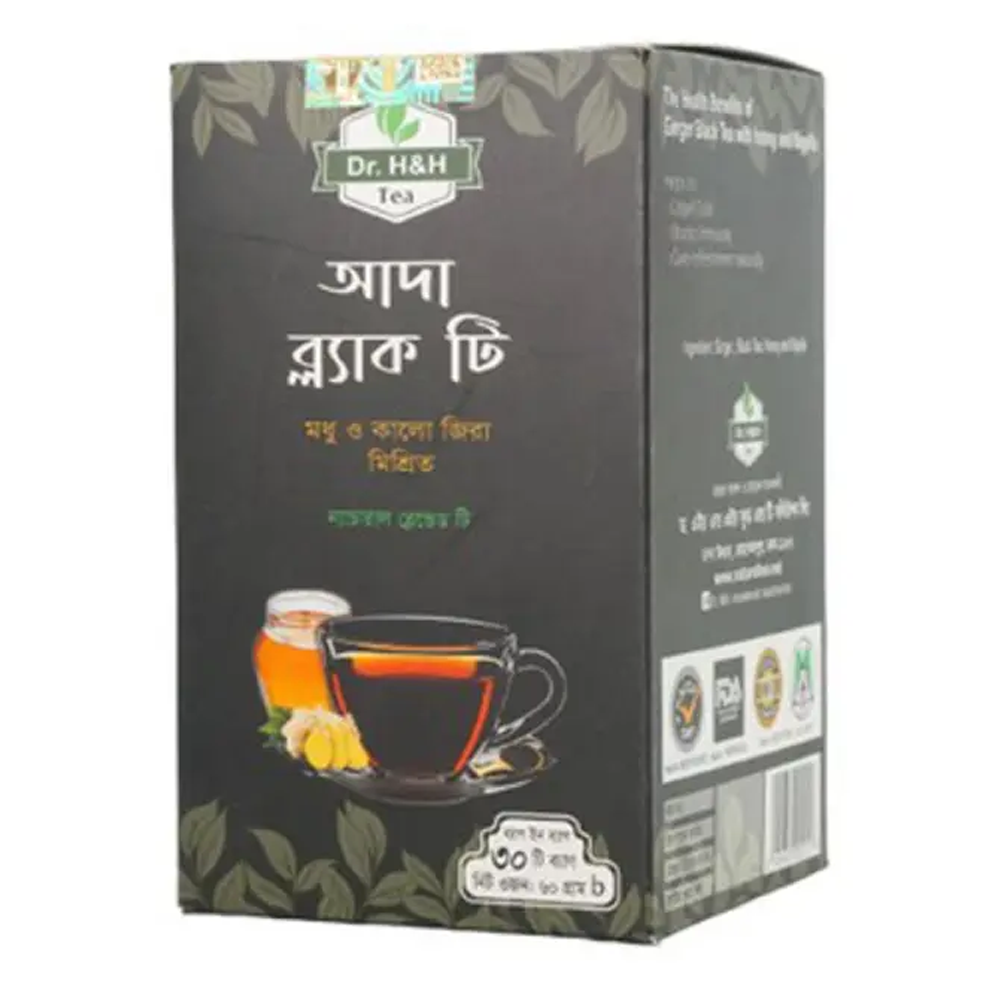 Dr. H&H Ginger Black Tea Bags - 30Pcs - 60gm