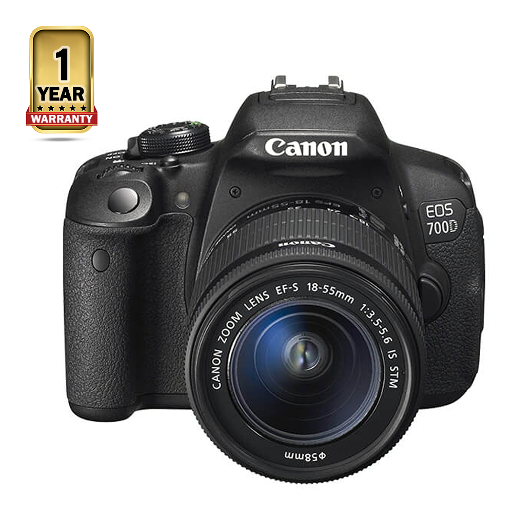 Canon EOS 700D DSLR Camera With 18-55 STM Kit Lens - 18MP - Black