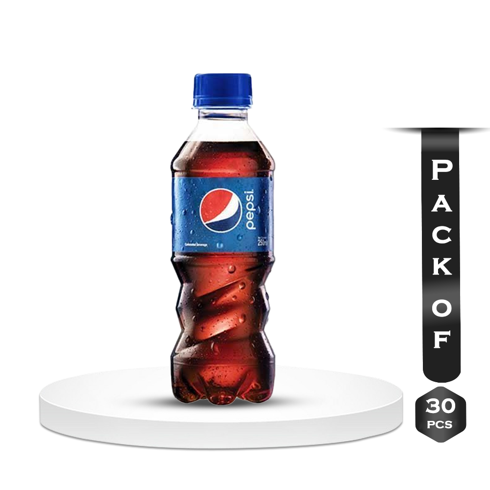 Pack of 30 Pcs Pepsi Pet Bottle 250ml