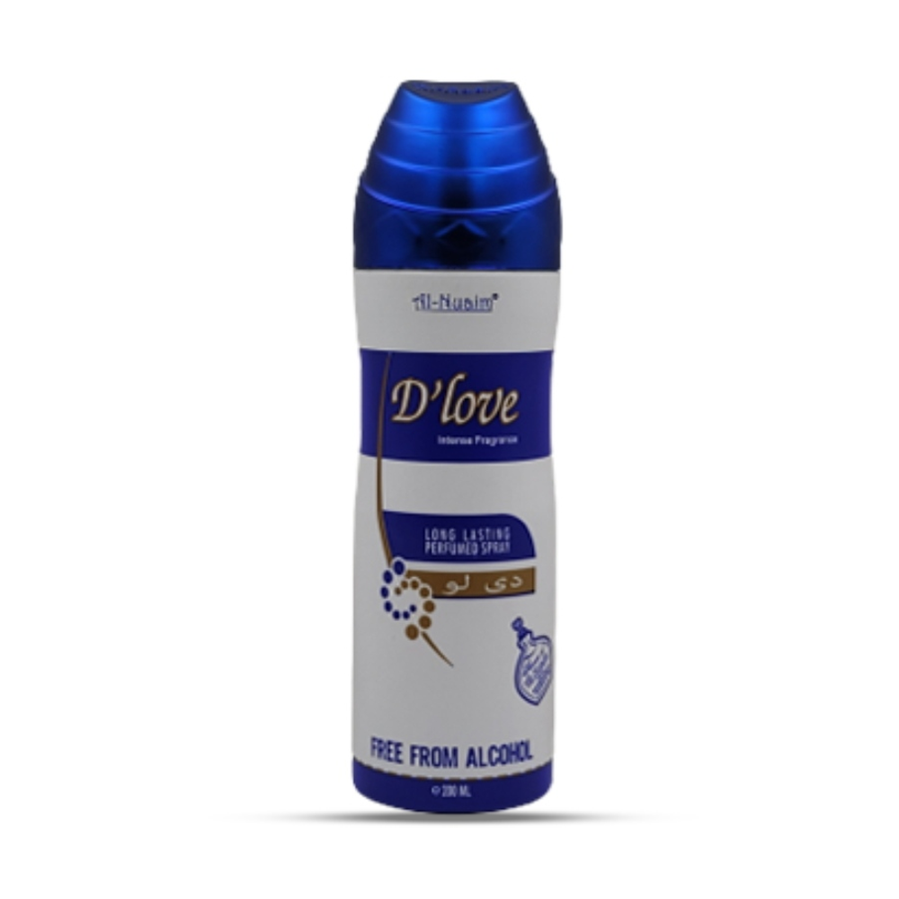 Al Nuaim D LOVE Deodorant Long Lasting Perfume Body Spray 200ml