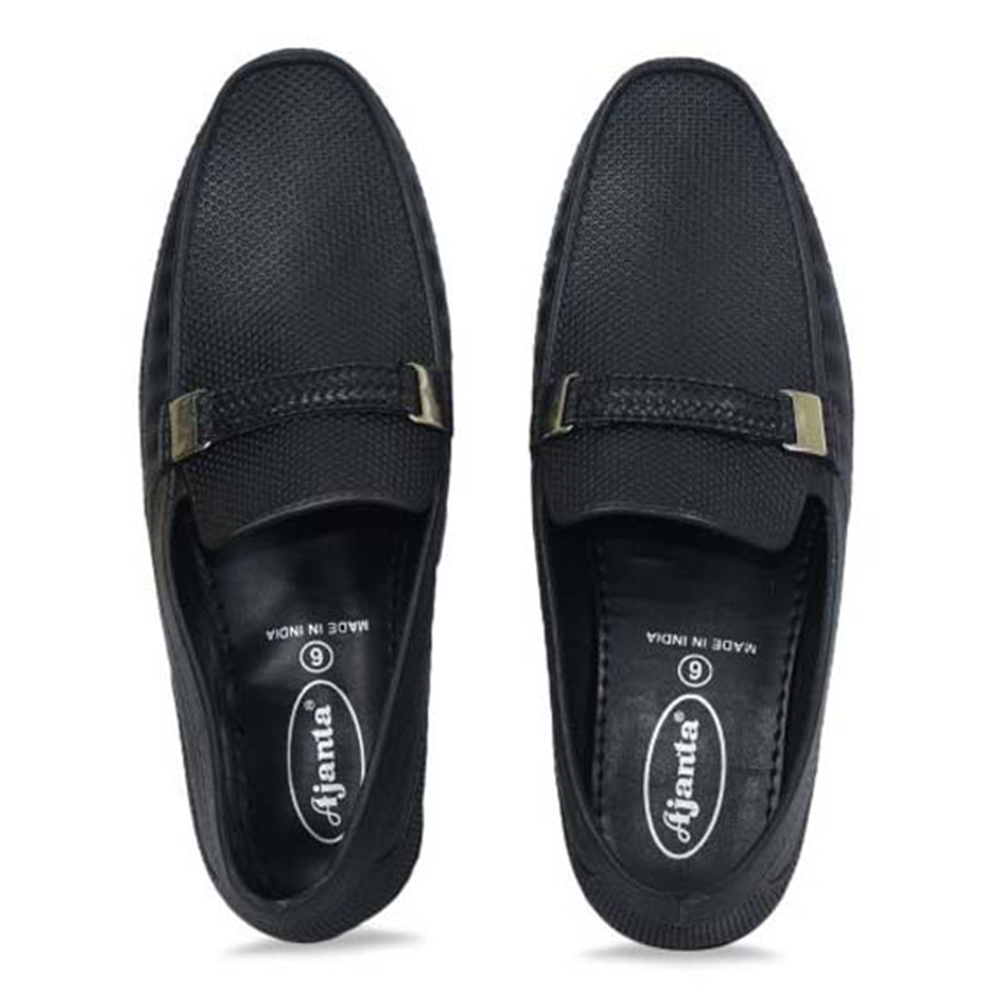 Ajanta Imperio PVC Casual Shoe For Men - Black - PG 440