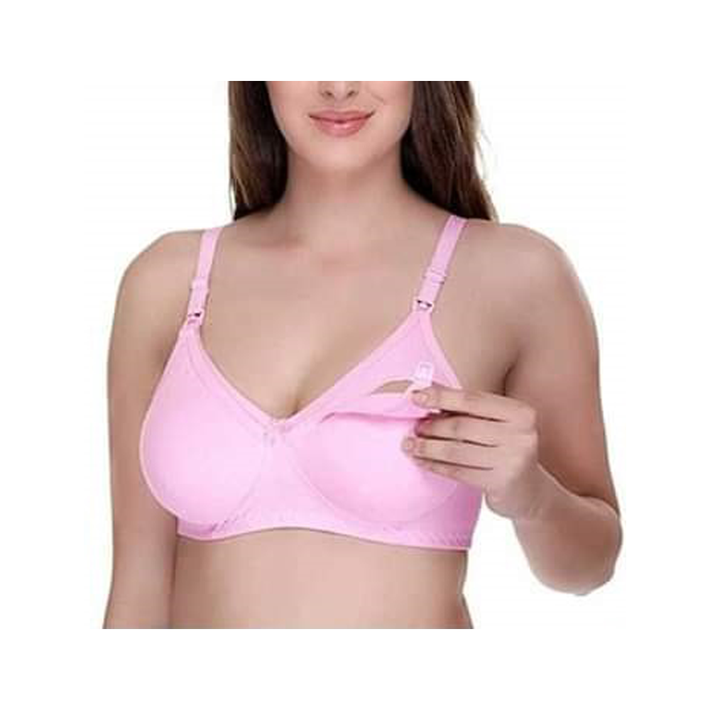 Cotton Nursing Maternity Imported Cotton Bra For Women - Multicolor