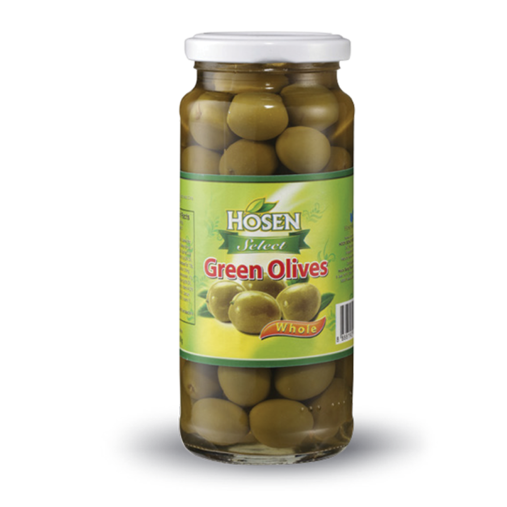 Hosen Select Green Olives Whole - 350gm