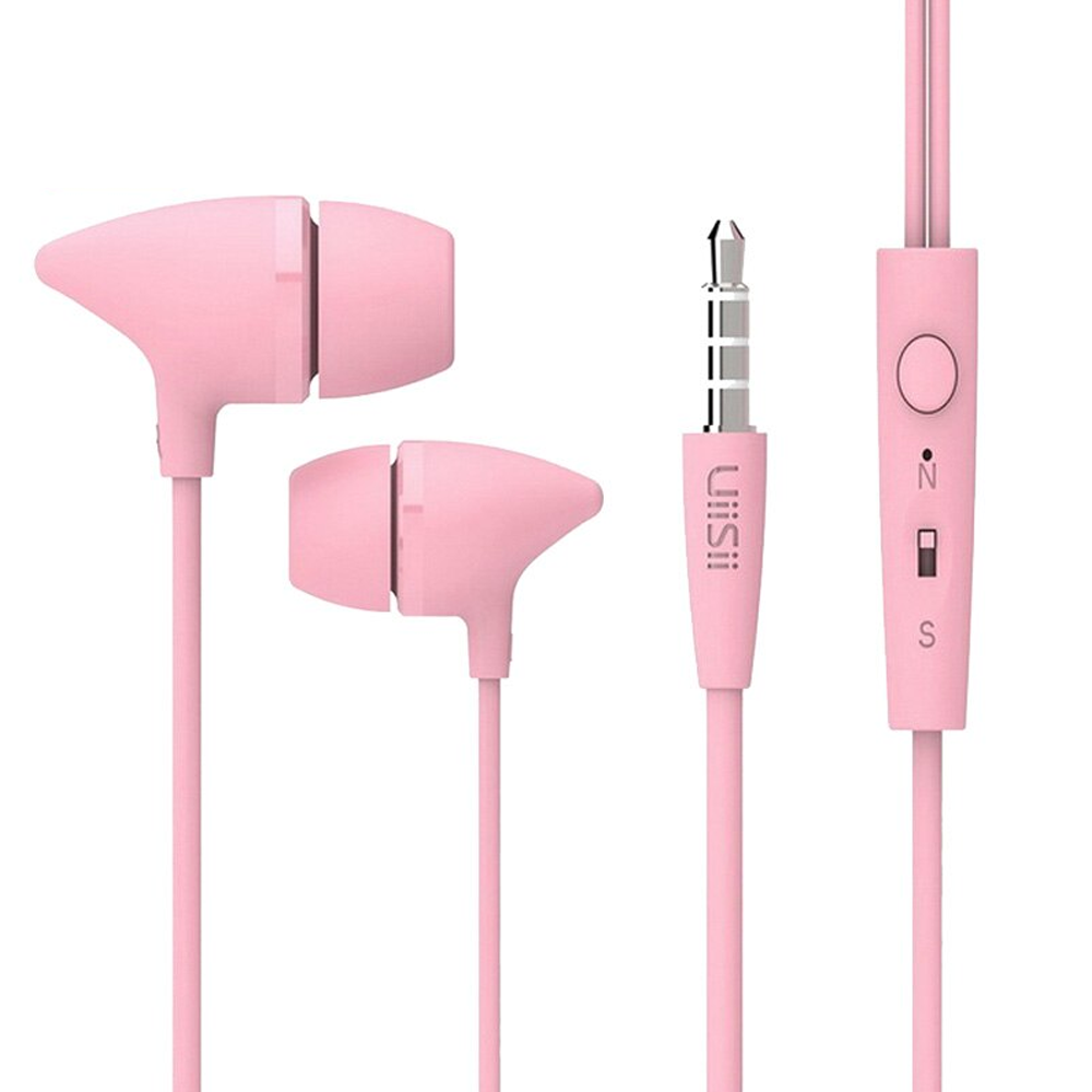 Uiisii C100 Super Bass Stereo In Ear Headphone - Pink