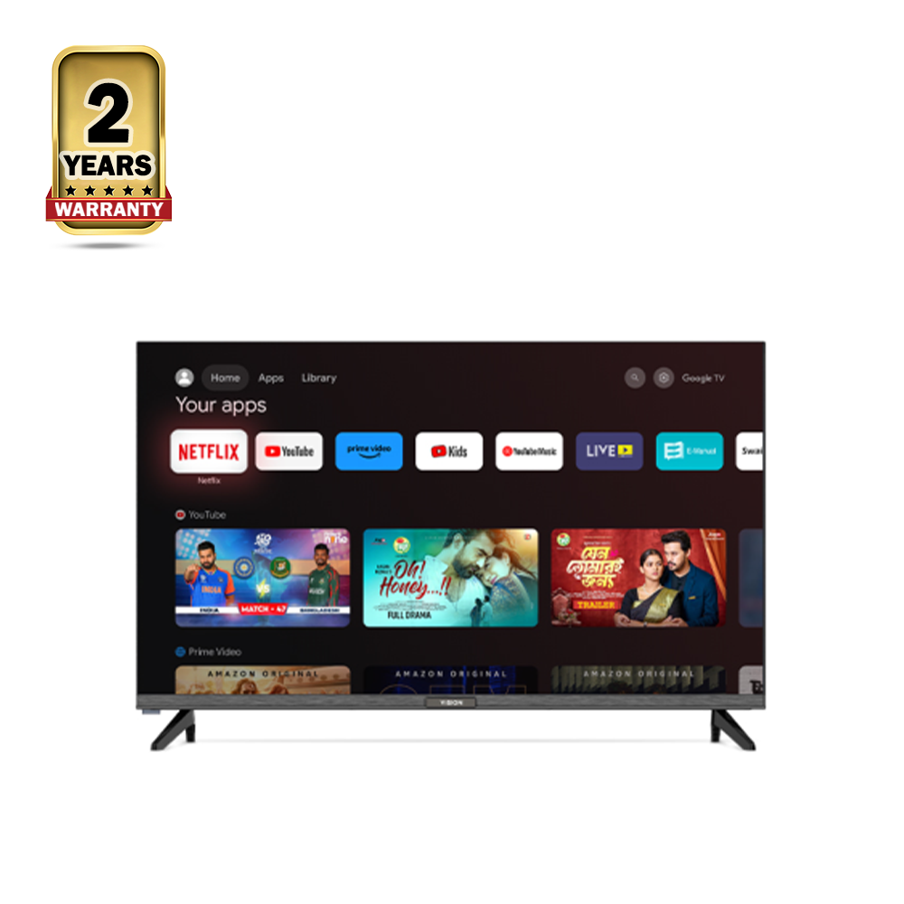 VISION Z10 LED Smart Optima Android Google TV - 32 Inch - Black