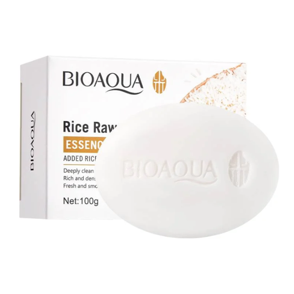 Bioaqua Rice Essence Soap Bath Oil Control - 100gm