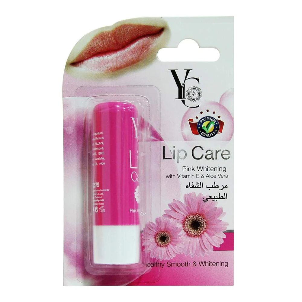 YC Pink Whitening with Vitamin E and Aloe Vera Lip Care  - 3.8gm - CN-161