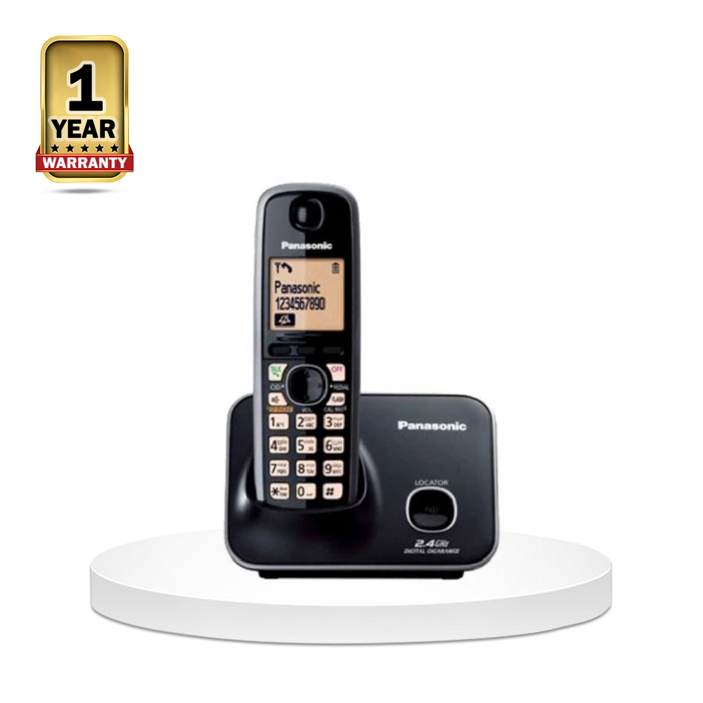 Panasonic KX-TG3711SX Cordless Landline Phone - Black