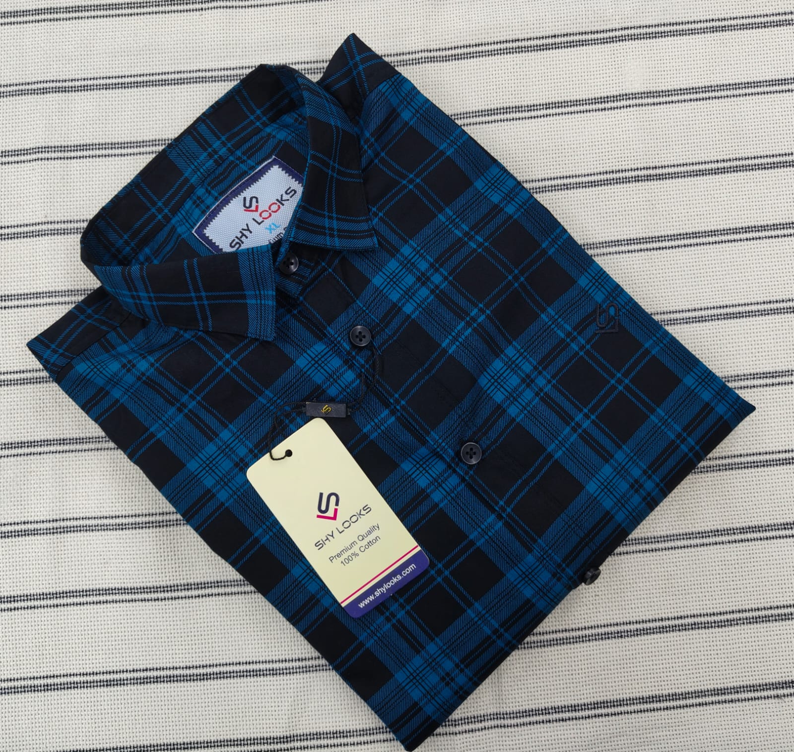 Cotton full Sleeve Check Shirt  For Men - Multicolor - OP569