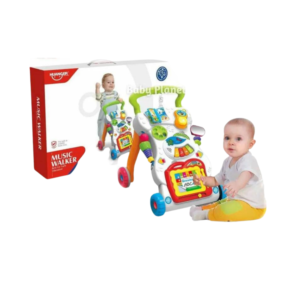 Multi Functional Music Baby Walker For Kids - White