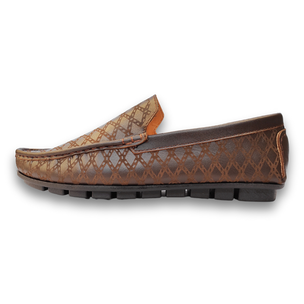 Reno Leather Loafer For Men - Chocolate - RL3066