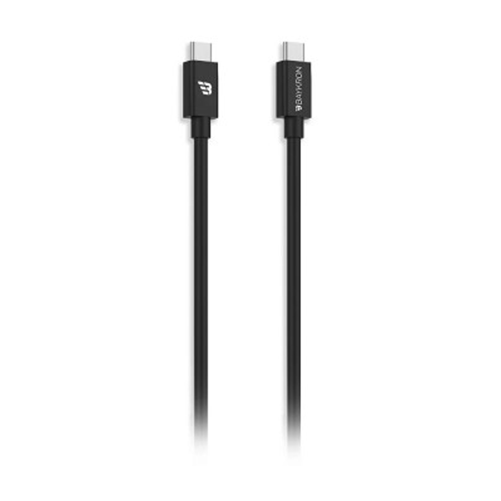 BAYKRON Type C to Type C Cable 3A - 1.2m - Black