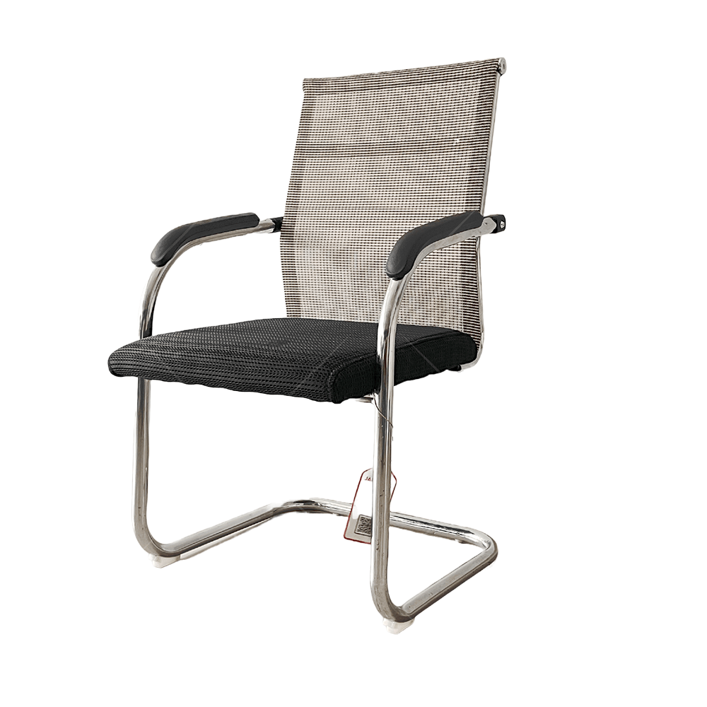 Steel and Fabric Glint Executive Office Chair - Black and Gray