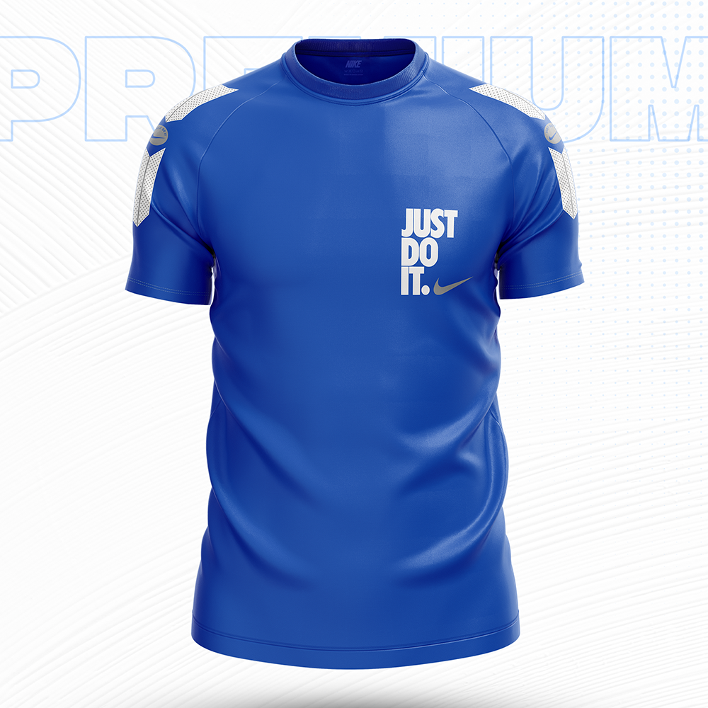 Mesh Short Sleeve Sports Jersey for Men - Blue - NEX-JDI-06