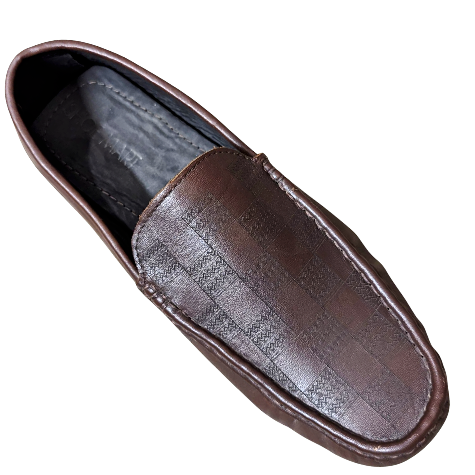 Leather Loafer Shoes For Men - Coffee