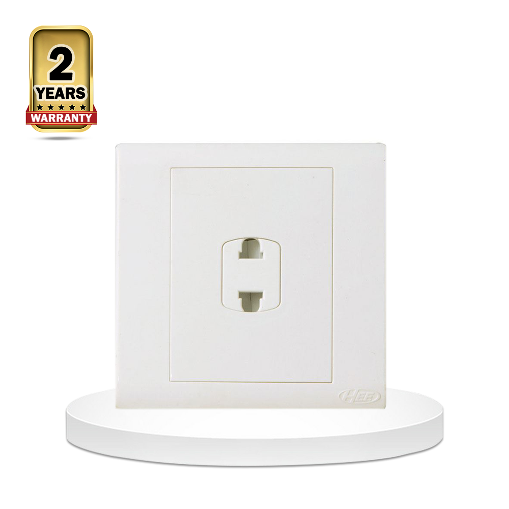 HEE Classic 2 Pin Socket without Switch - White