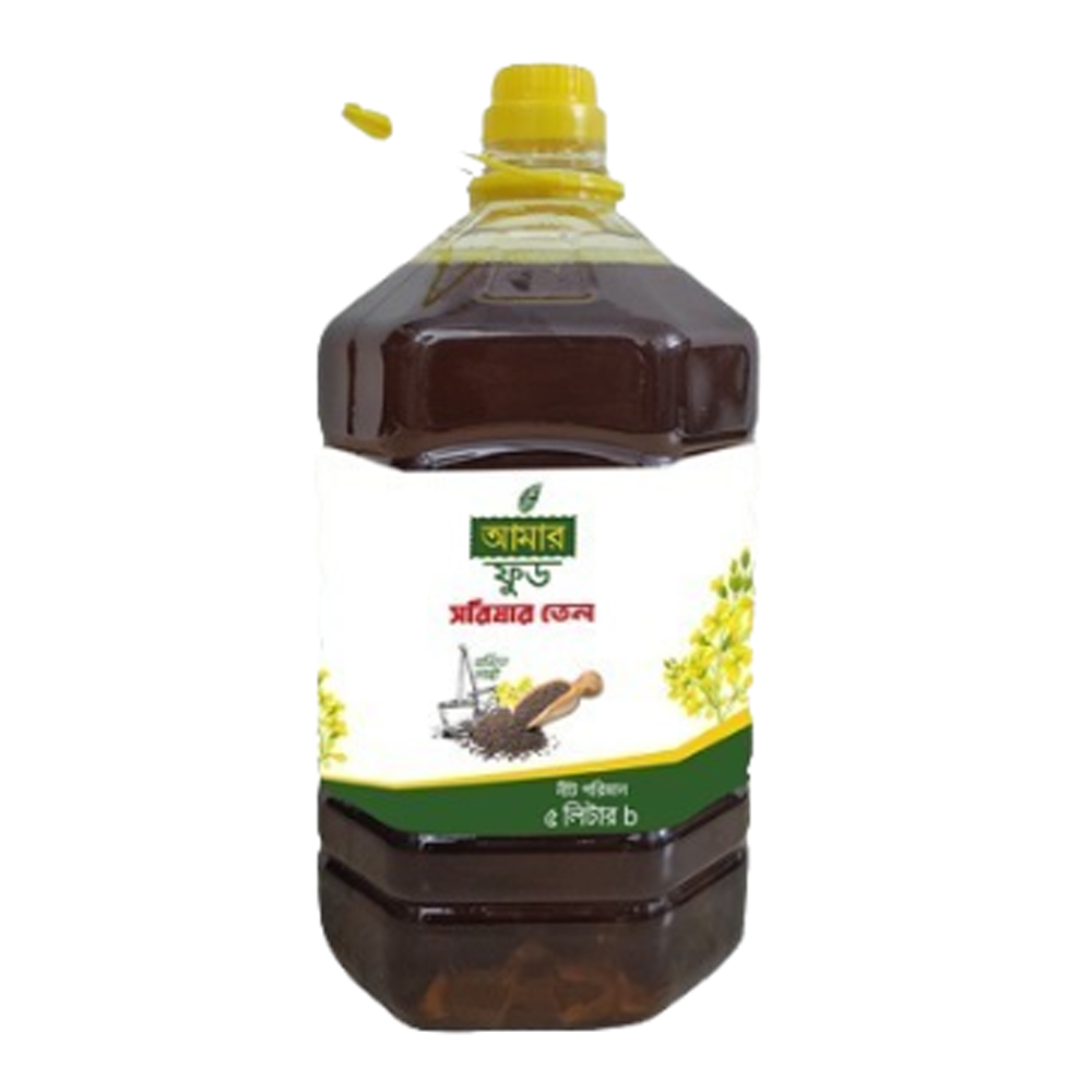 Ghani Mustard Oil Plastic Bottle - 5 Liter