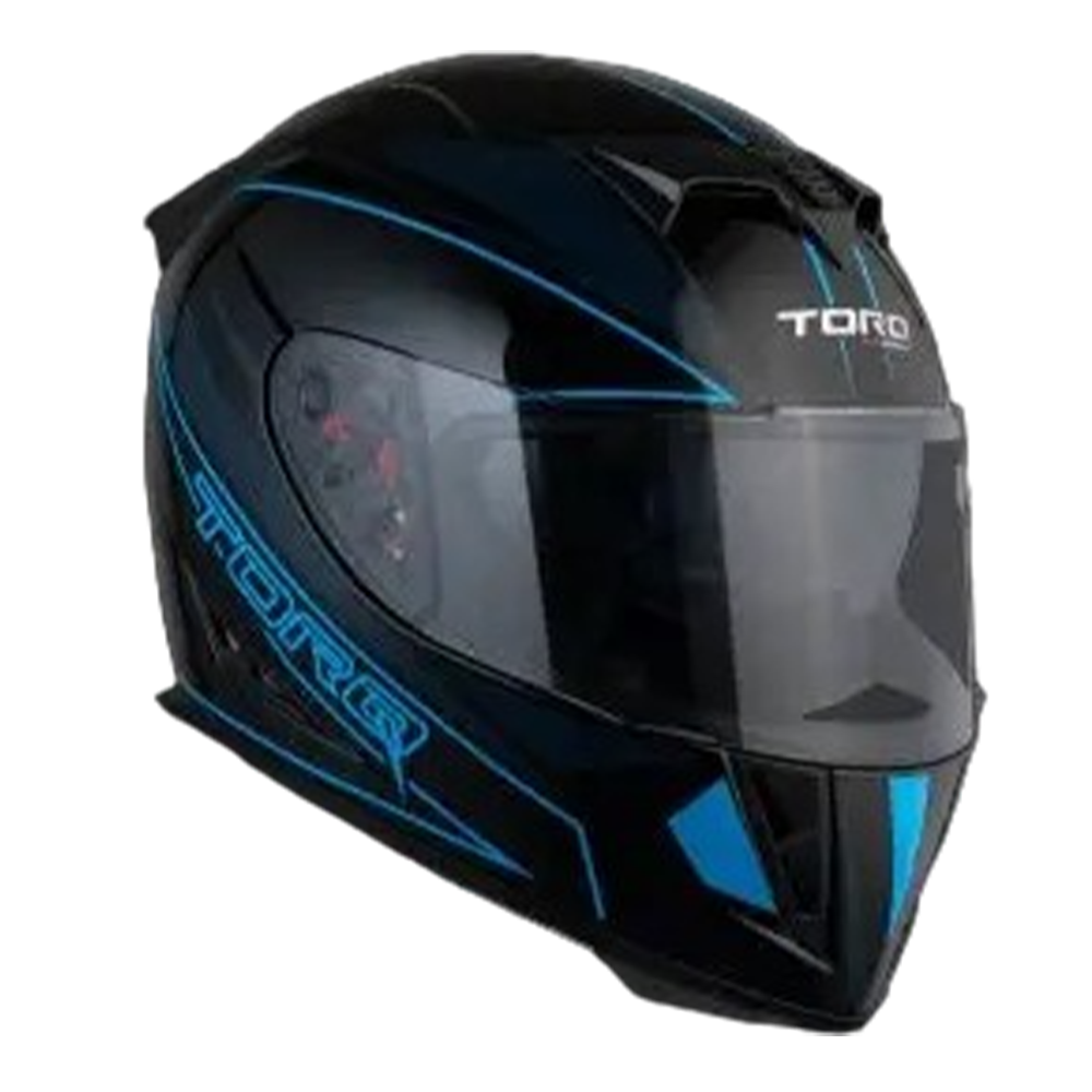 TORQ Reneger Full Face Bike Helmet - Black and Blue