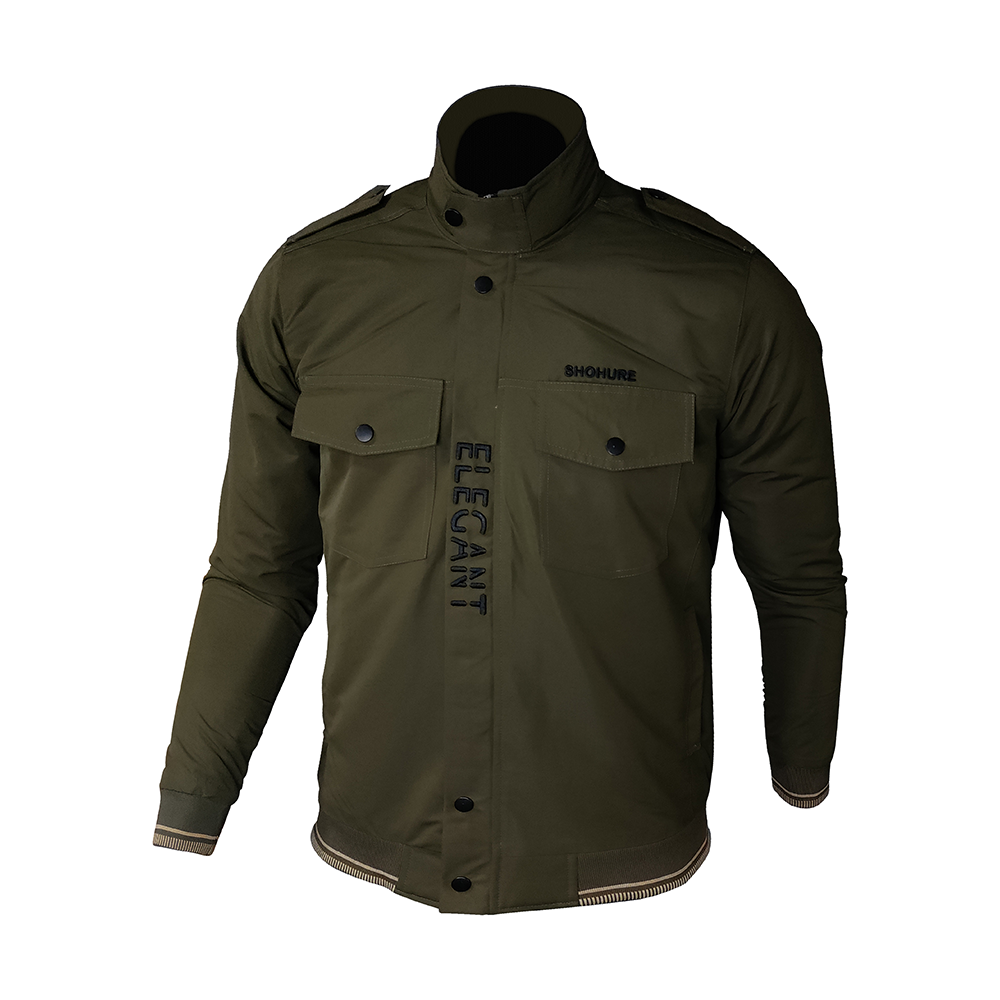 JCK28 Double Part Air Proof Jacket For Men - Khaki