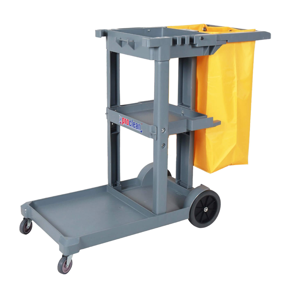 Multipurpose Cleaning Cart - Grey & Blue - CC-1190 