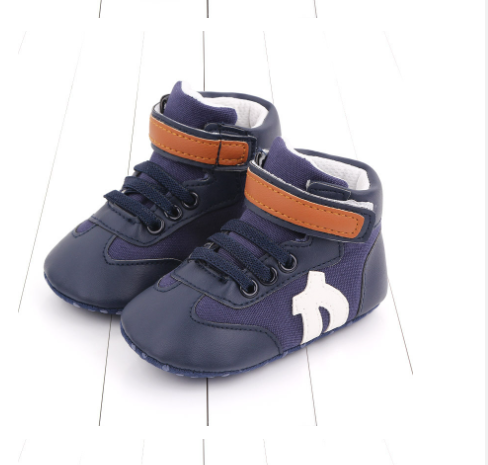 Armandy Artificial PU Leather Baby Boy Shoe - Navy Blue 