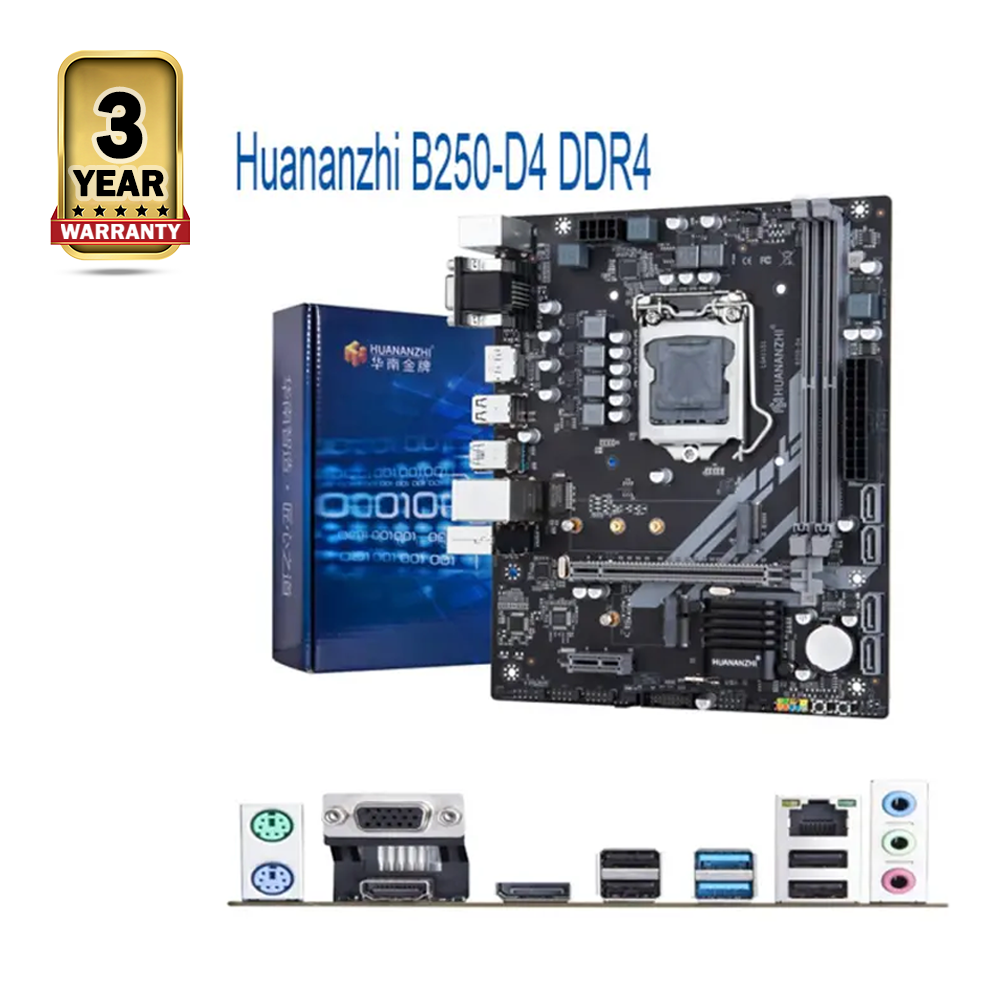 Huananzhi B250-D4 intel 6th-7th-8th-9th Gen M-ATX Motherboard