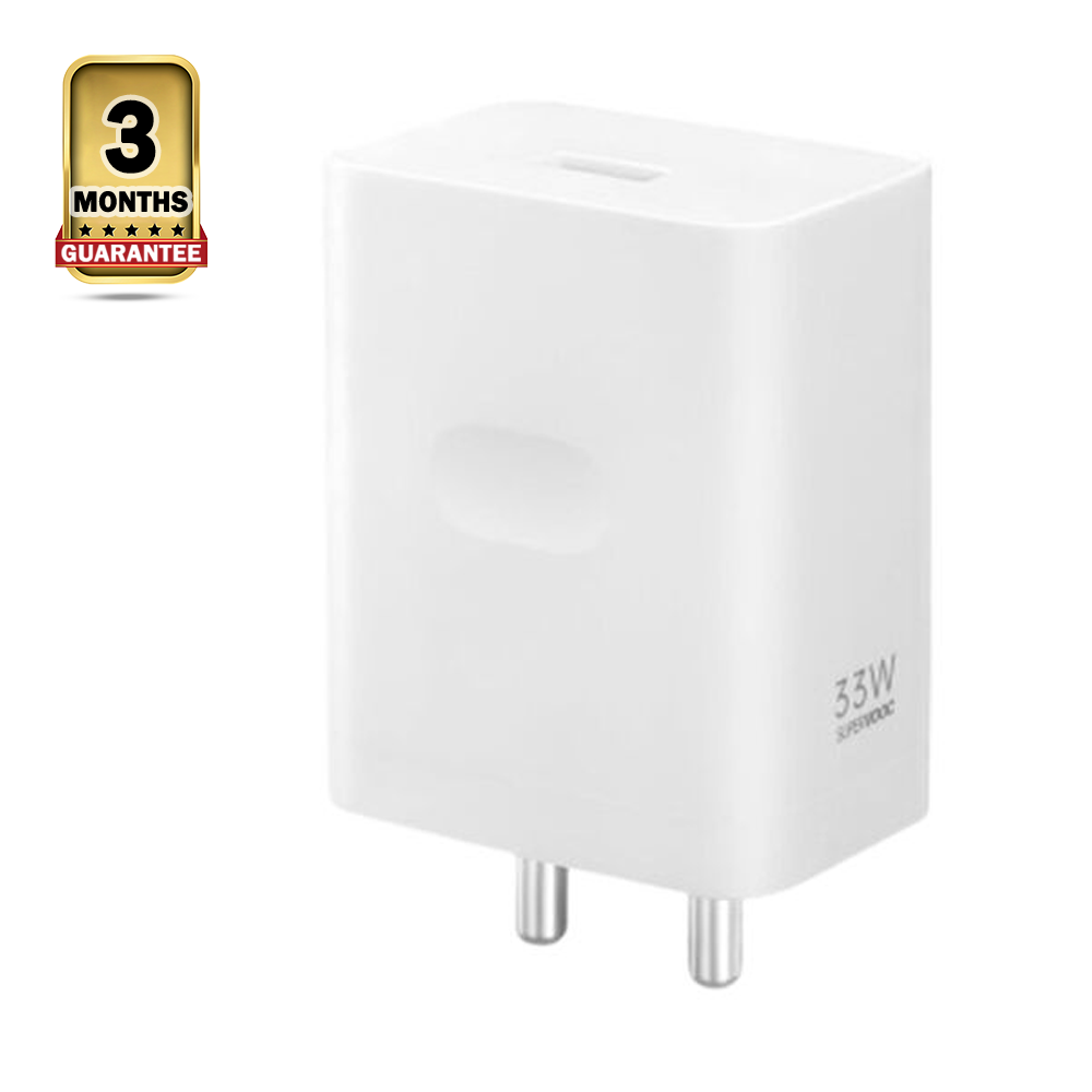 OPPO  Super Vooc Power Adapter - 33 Watt - White 