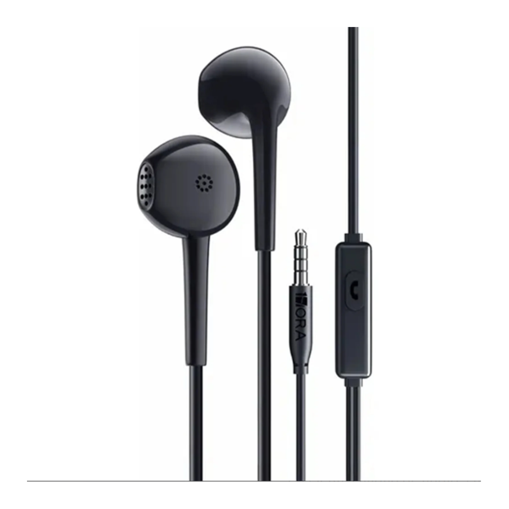 1Hora AUT117N In Ear Wired Earphone - Black