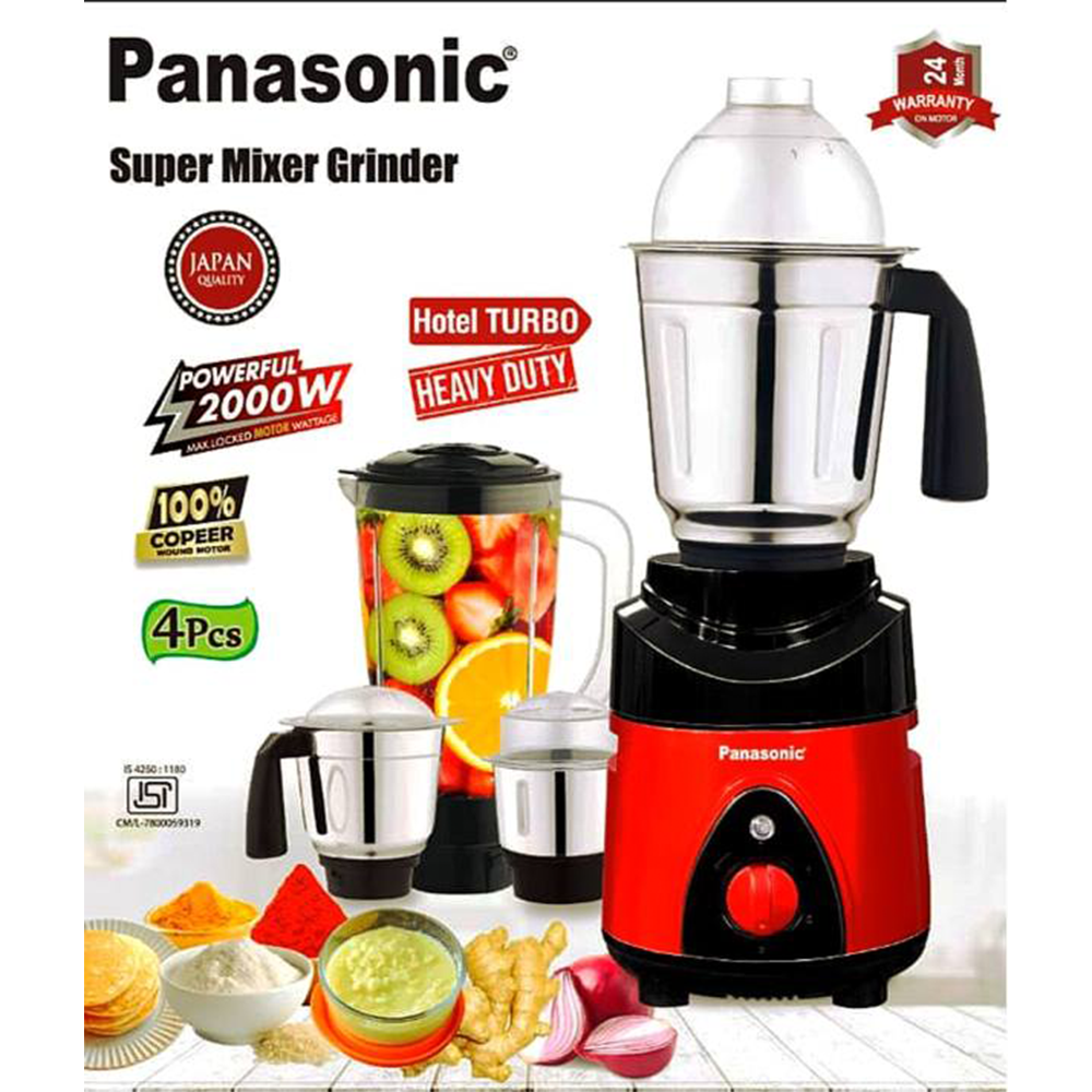 Panasonic Hotel Turbo 4 in 1 Mixer Blender - 2000W
