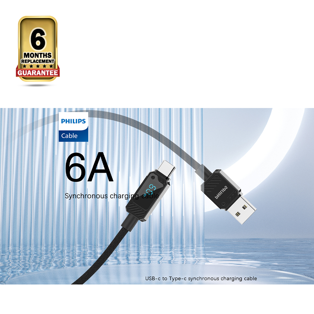 PHILIPS DLC5011AB A to Type-C Cable - 1M - Multicolor