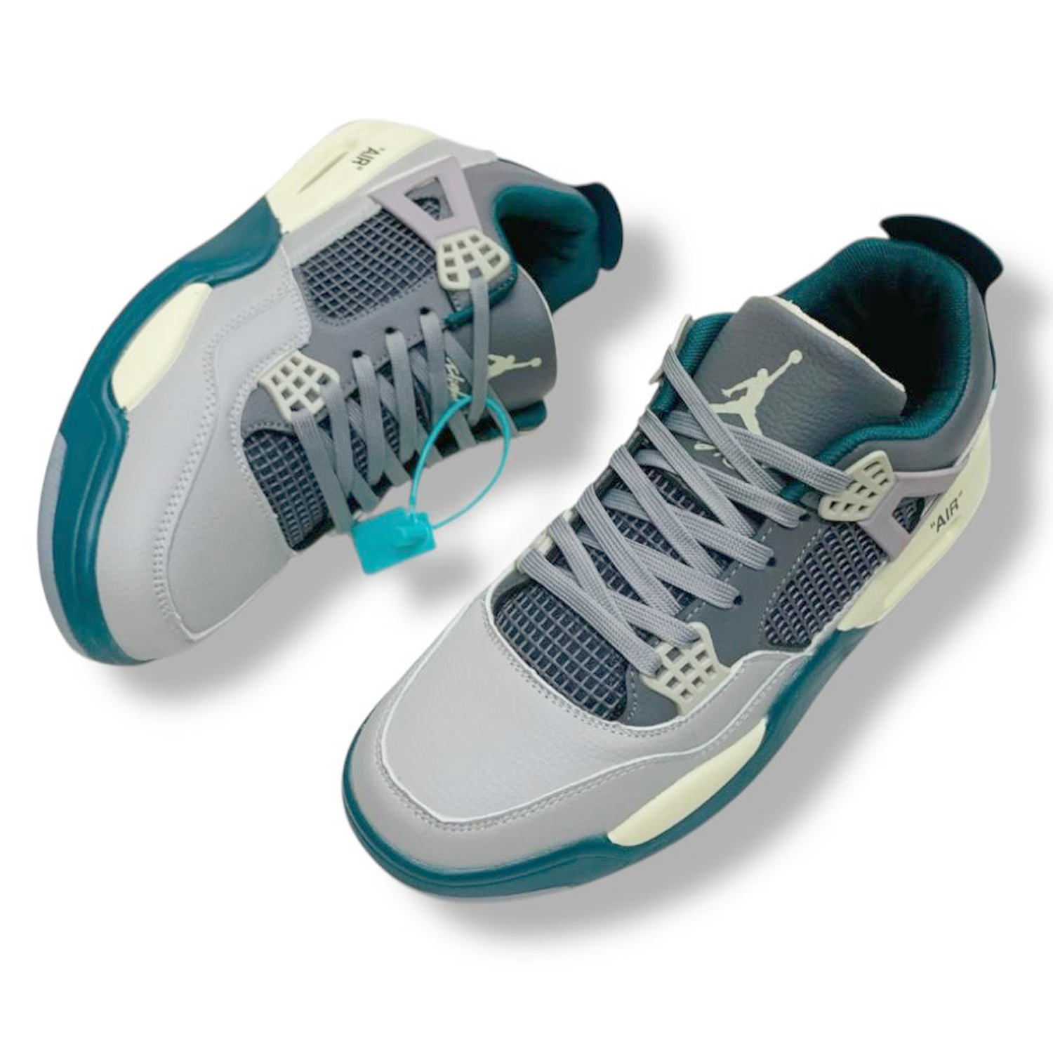 Jordan 4 Mesh Sneakers for Men - Light gray - MSK 703