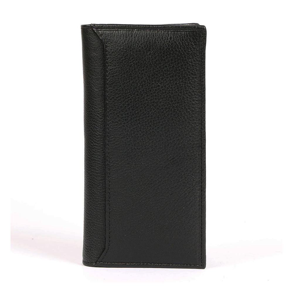 Zays Leather Long Wallet - WL03 - Black