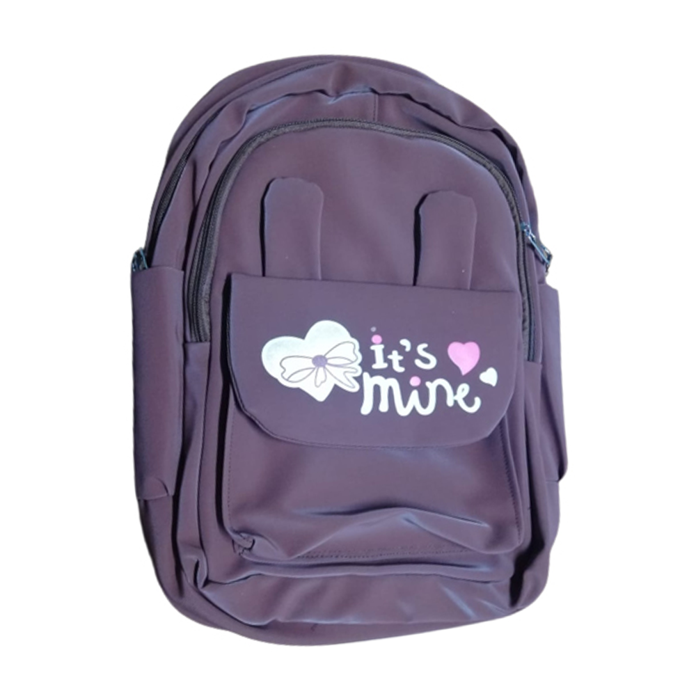 Nylon Polyester Backpack For Girls - Ash - LB-N4