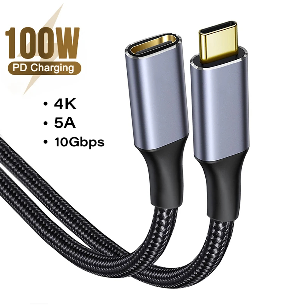 CASIFY G1 USB C Extension USB Type C Cable - Black