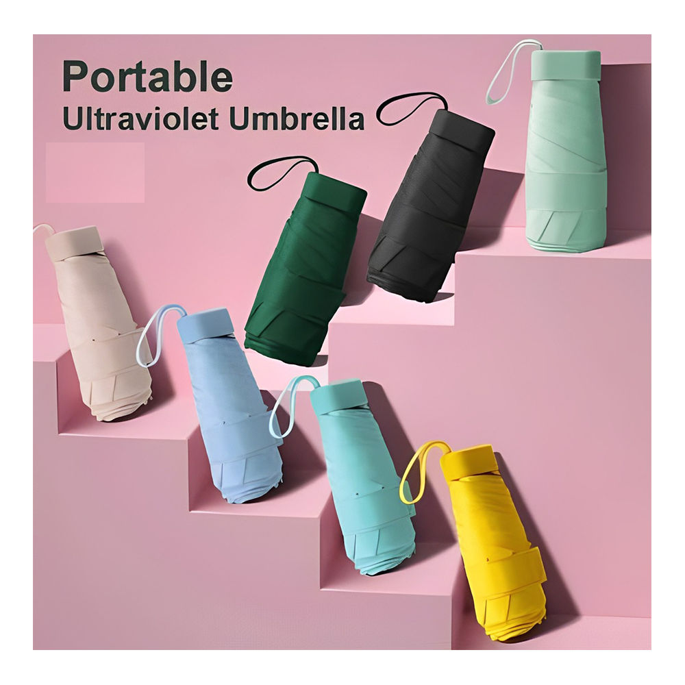 Travel Sunscreen Umbrella Compact Umbrella - Multicolor