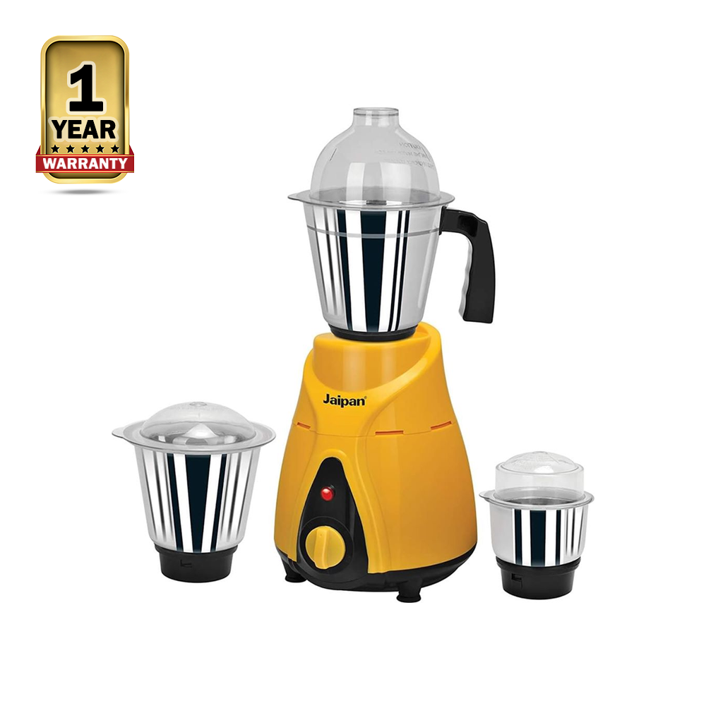 Jaipan Butler 3 in 1 Multipurpose Blender and Mixer Grinder - 1000 Watt - Yellow