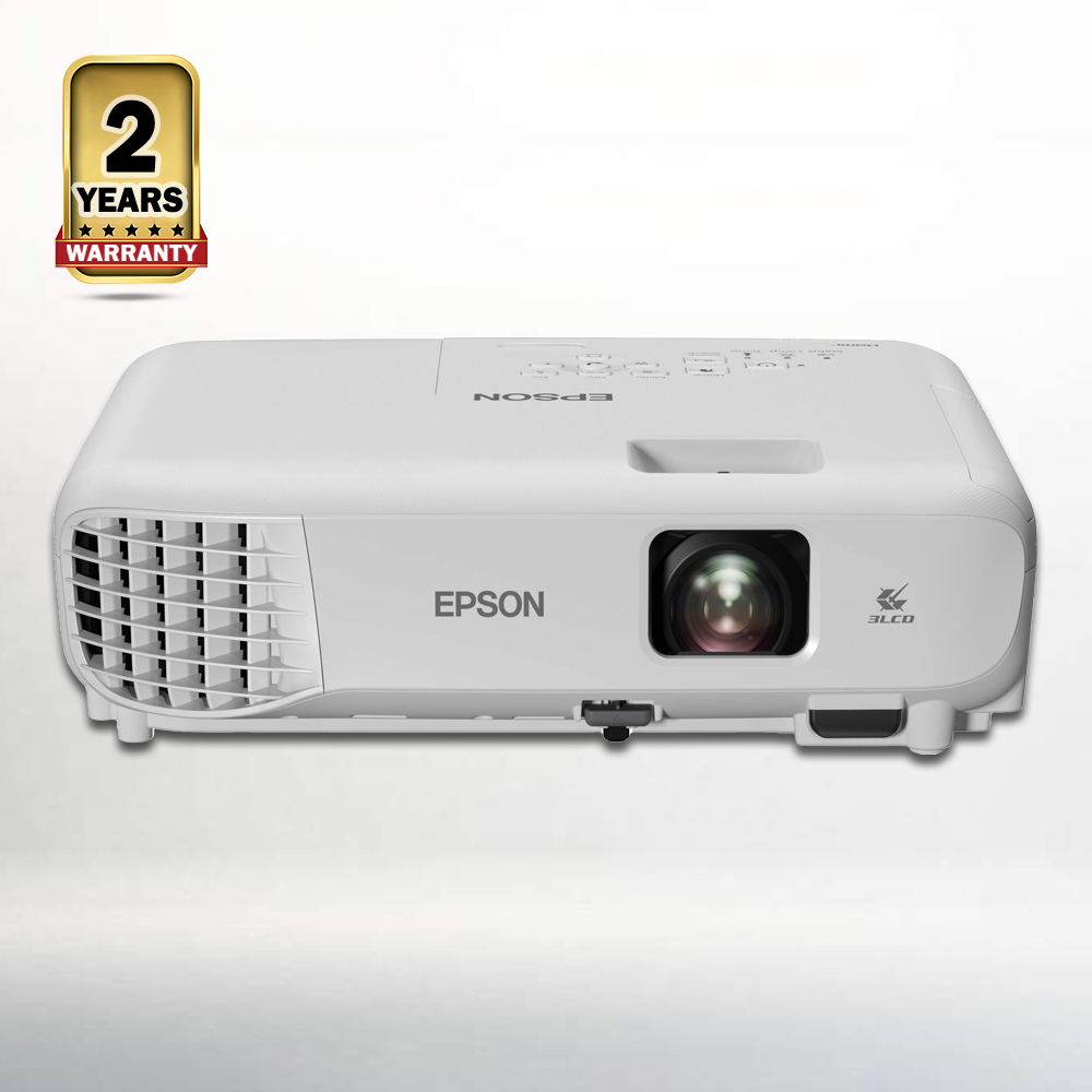 Epson EB-E01 3LCD XGA 3300 Lumens Projector - White