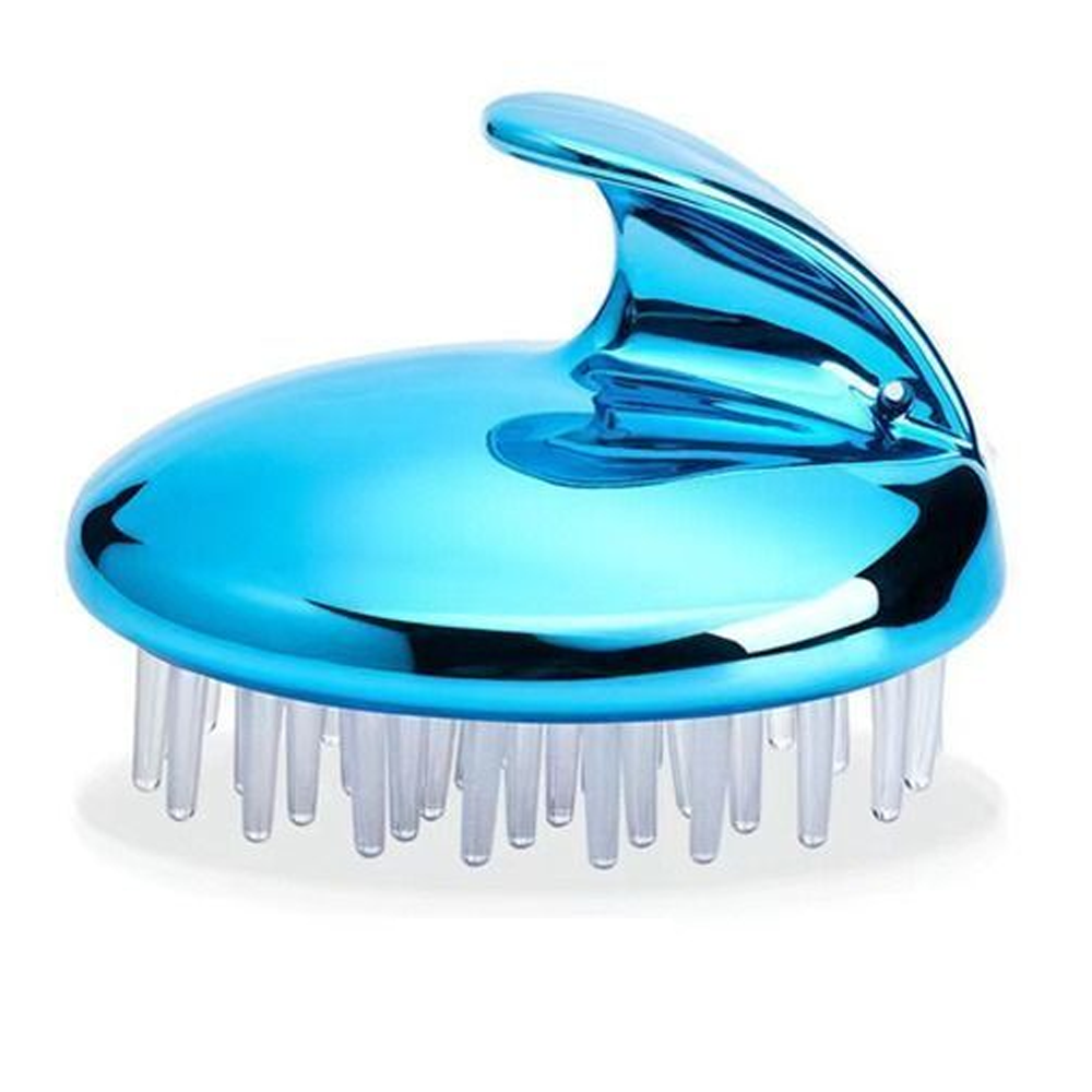 Silicone Head Body Scalp Brush Comb Shampoo Hair Washing Comb Shower Brush - Multicolor