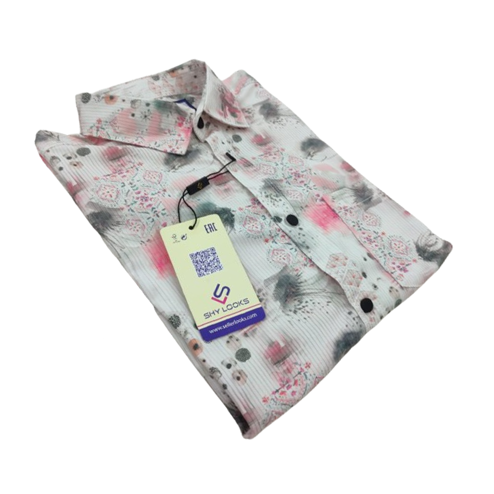 China Cotton Printed Full Sleeve Shirt For Men - Multicolor - OP362