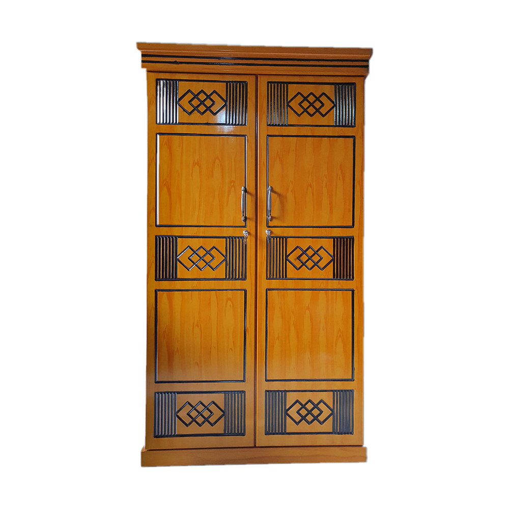 Malaysian Processed Wood 2 Door Almirah - 3.5*6 Feet