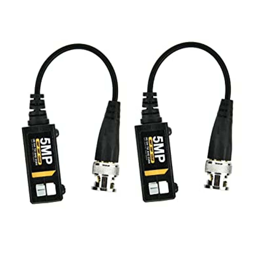 Passive Video Balun with Power Connector - 5MP