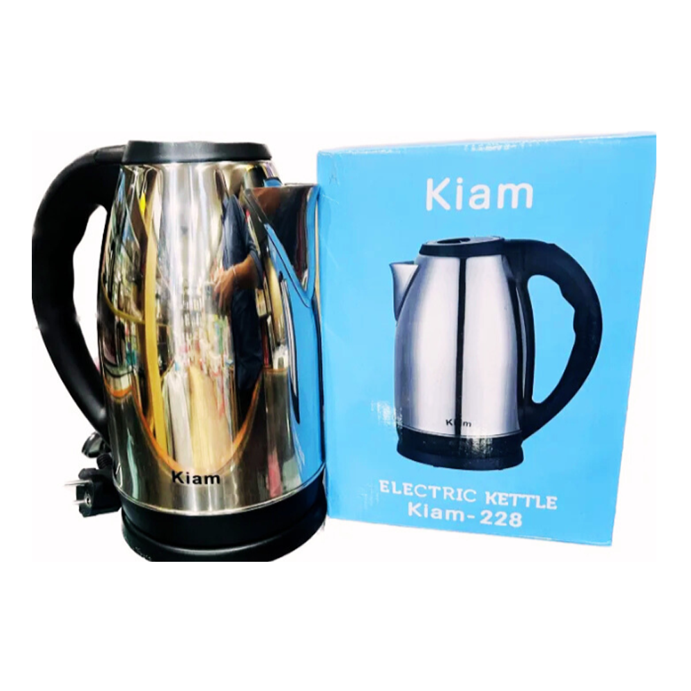 Kiam-228 Stainless Steel Electric Kettle - 2.8 Liter