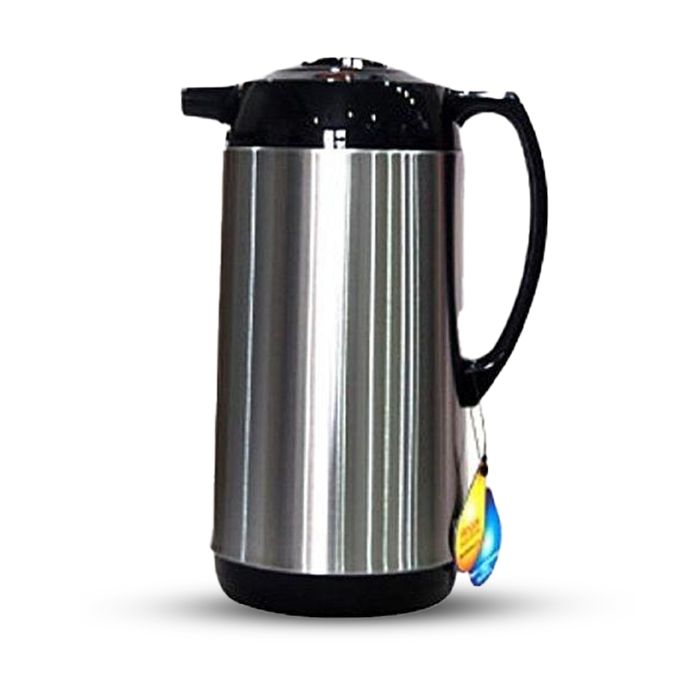 RBC-10MS Metal Body Vacuum Flask - Black and Silver